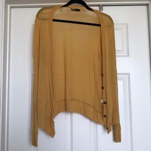 Yellow cardigan